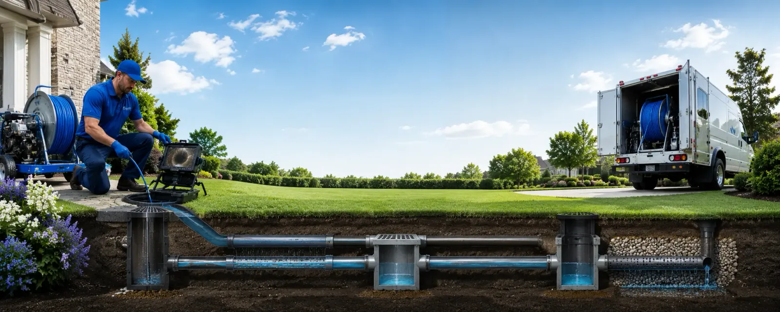 Outdoor drain cleaning information for New Albany, MS